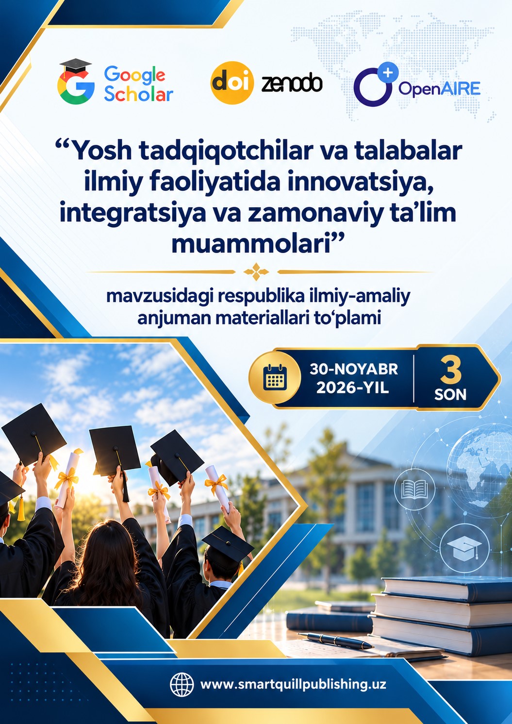 “Yosh tadqiqotchilar va talabalar ilmiy faoliyatida innovatsiya, integratsiya va zamonaviy ta’lim muammolari” mavzusidagi Respublika ilmiy-amaliy anjumani materiallari to‘plami.